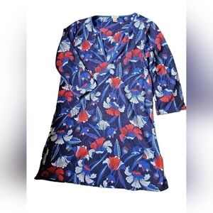 Jcrew blue floral cover-up size XS